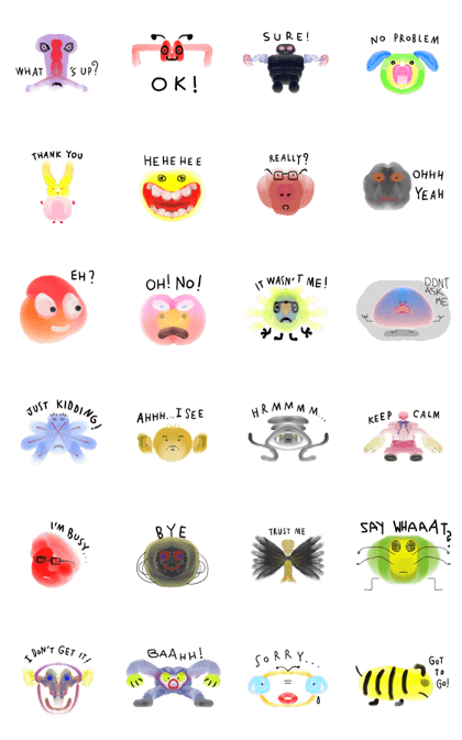 your colorful friends