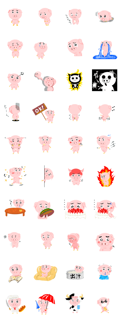 Shy pig
