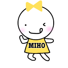 Miho sticker-ribbon girl-