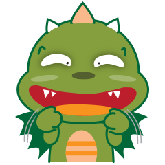 Happy Green dragon