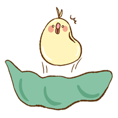 Birds who became beans-Basic sticker-