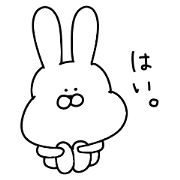 Obedient rabbit..