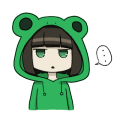 Pyoko in a Frog Hoodie