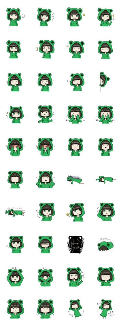 Pyoko in a Frog Hoodie