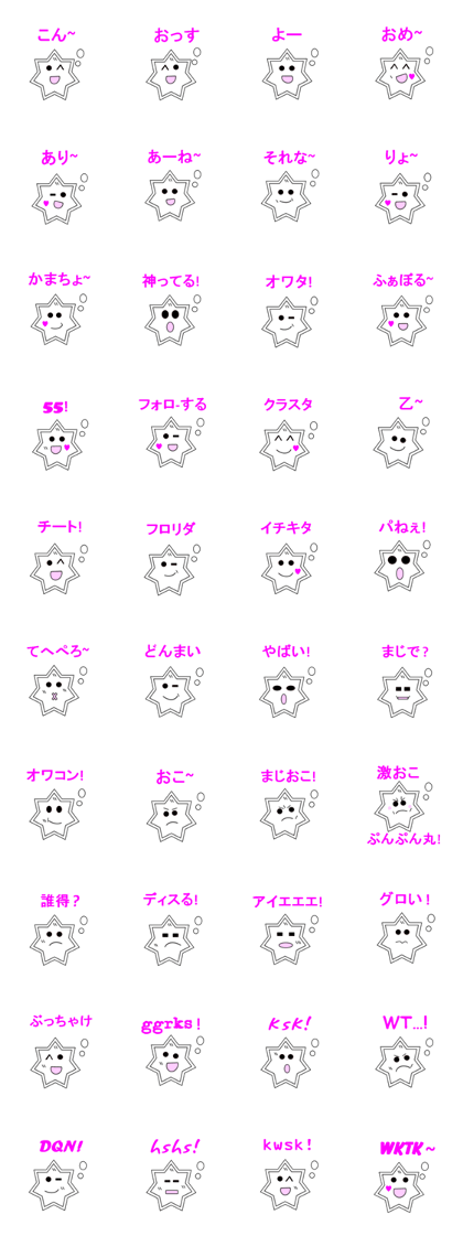 Recent popular Japanese internet slangs