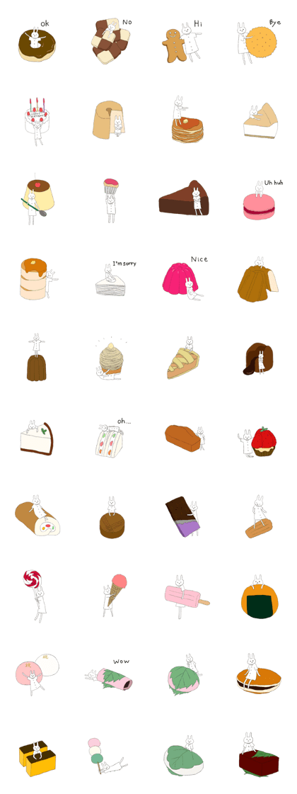 rabbit and sweets