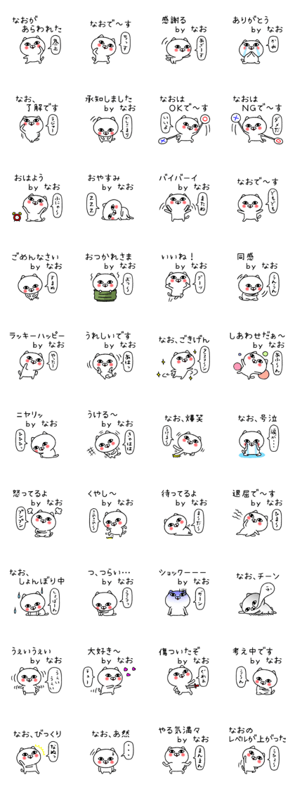 Naochan neko sticker