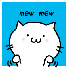 White cat mew mew