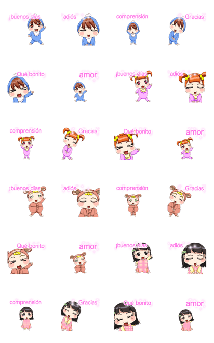 Lovely Rougey Baby Animation Spanish