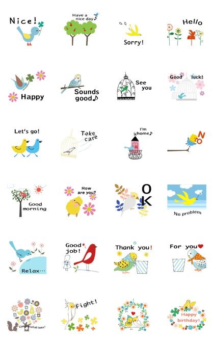 Moving! Chirping Birds