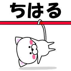 "Chiharu" dedicated name Sticker