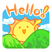 The happy sun