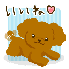 Toy Poodle Dog Breed Line Stickers Line Store