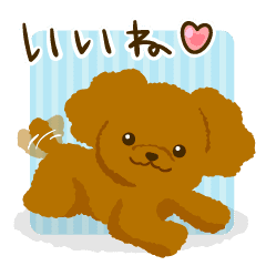 トイプードル いぬのきもち Line スタンプ Line Store トイプードル いぬのきもち Line スタンプ Line Store