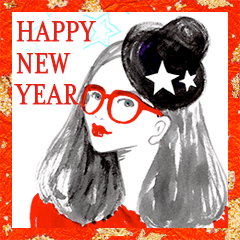 Mode Fashion girl happy new year BIG