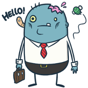 Mr. Zombie at work