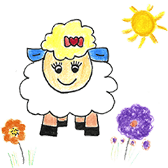幸福の喜樂羊手繪貼圖