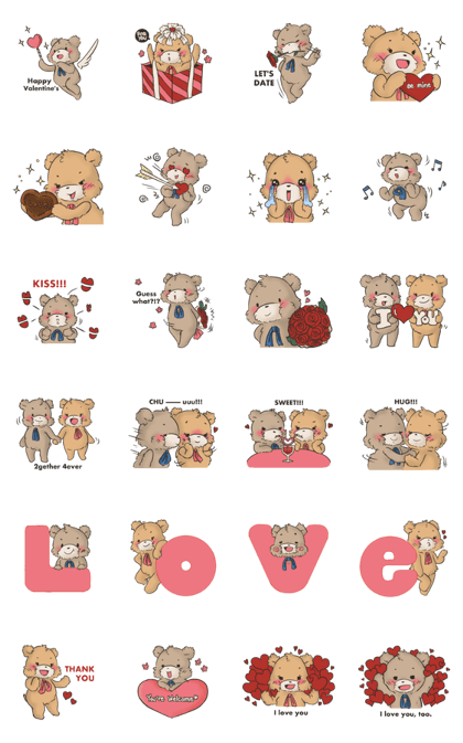 Brown TeddyBear for Valentine's day