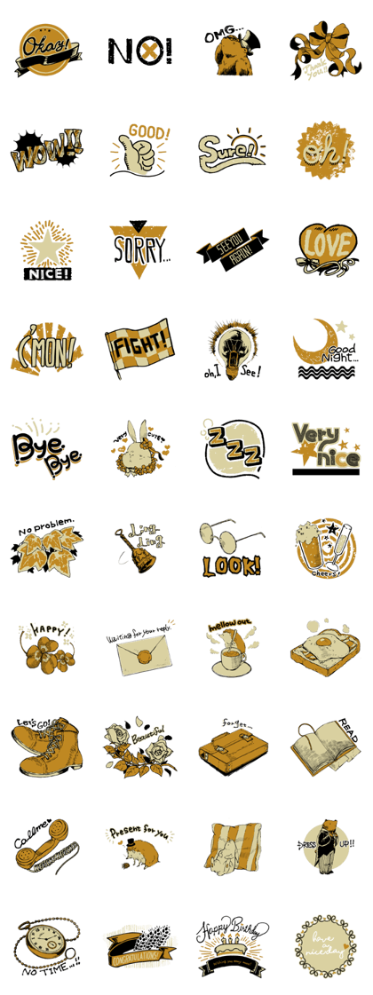 Vintage yellow