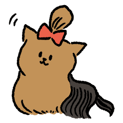 ヨークシャー テリア いぬのきもち Line スタンプ Line Store ヨークシャー テリア いぬのきもち Line スタンプ Line Store