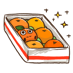 Tazima mandarin Sticker