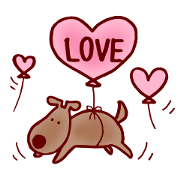 Lovely peace dog