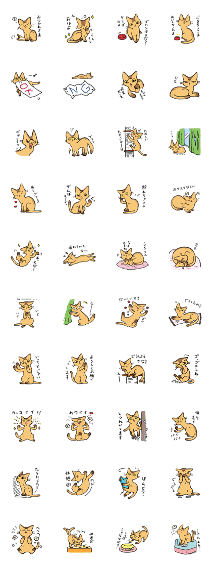 Abyssinian<Cat sticker>