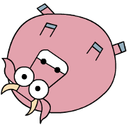 The pink buffalo Degoon (English)