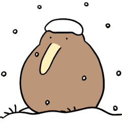 冬のゆるいキーウィ Line スタンプ Line Store 冬のゆるいキーウィ Line スタンプ Line Store