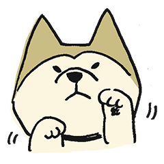 Akita-dog Sticker2