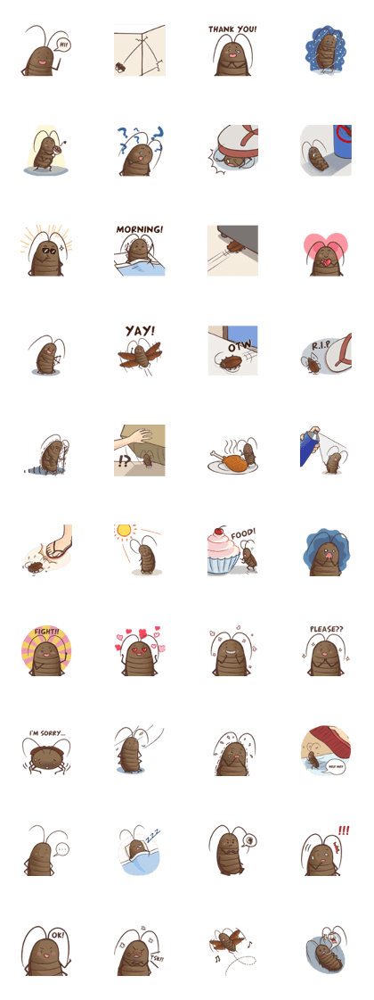 Cockroach Stickers