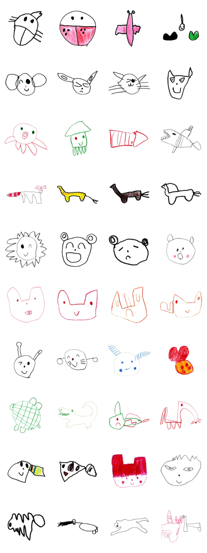 Painting creatures sticker