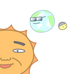 The moon, the earth and Mr. sun