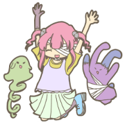 Pastel colour zombie