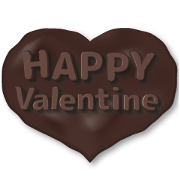 Chocolate and Heart shape