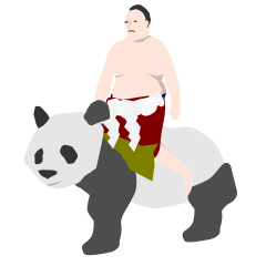 sumo wrestler Panda