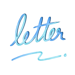 Letter colorful funfueng