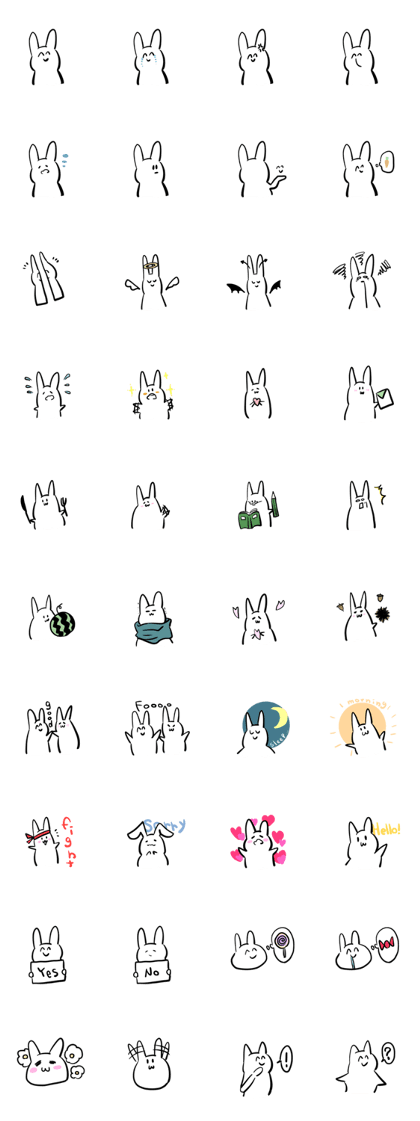 smile white rabbit! smile white rabbit!