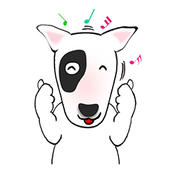 Happy and Cheerful Bull Terrier