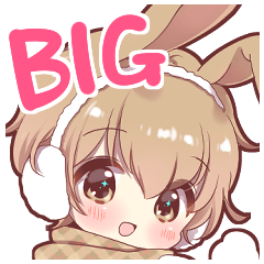Rabbit boy Big sticker