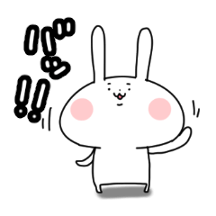 Onomatopoeia rabbit sticker