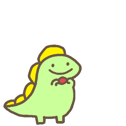 Kwaii Dinosaur POPUP Sticker