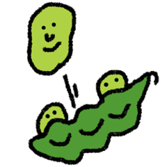 Green soybeans tarou sticker