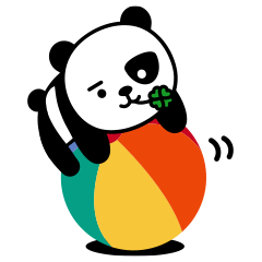 Lazy panda stickers(global)