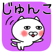 Junkochan neko sticker
