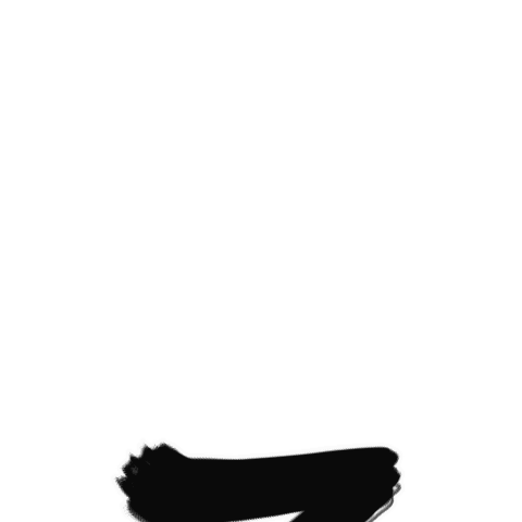 Simple and big brush letter sticker 36