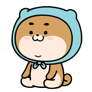 Poding - Blue muffler Shiba dog