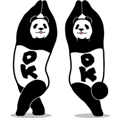 Intensely moving panda:Popup