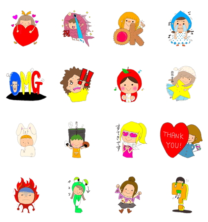 Girl assortment.
