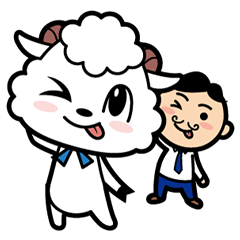 lamb man's Kansai dialect Sticker
